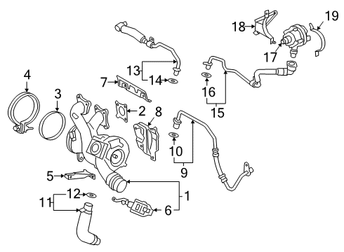 2021 BMW 740i xDrive Turbocharger Diagram