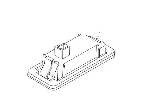 2024 BMW M340i License Lamps Diagram