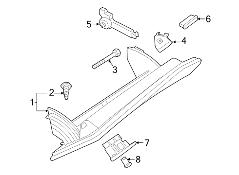 2022 BMW M440i xDrive Gran Coupe Glove Box Diagram