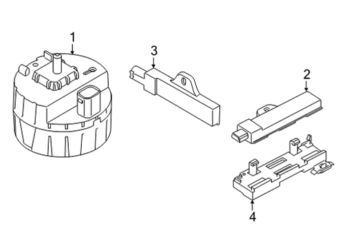 2023 BMW X6 M Anti-Theft Components Diagram