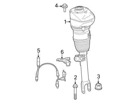 2024 BMW 740i AIR SPRING STRUT, FRONT LEFT Diagram for 37106892585