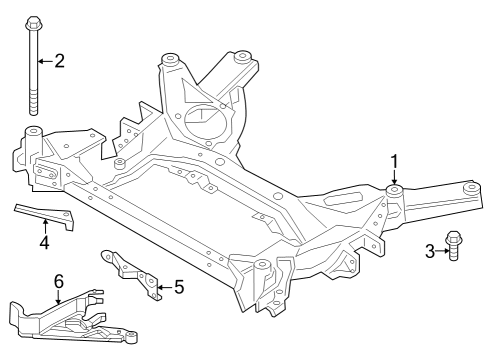 2023 BMW M440i Suspension Mounting - Front Diagram 1