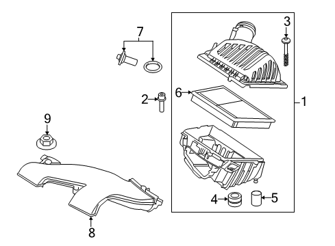 2022 BMW X1 Air Intake Diagram