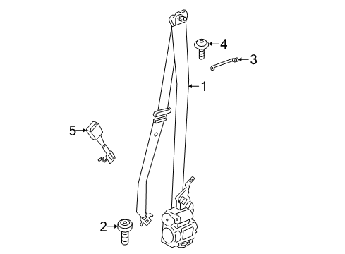 2023 BMW X7 Seat Belt Diagram 1