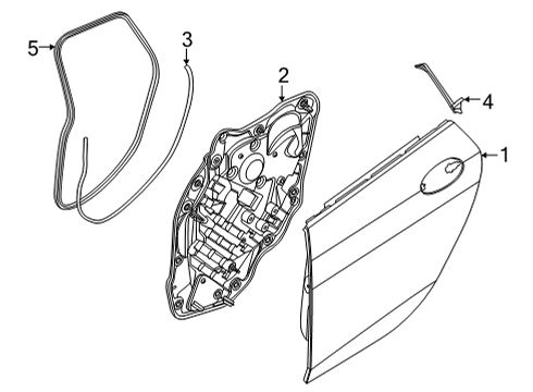 2023 BMW 228i Gran Coupe Door & Components Diagram 2