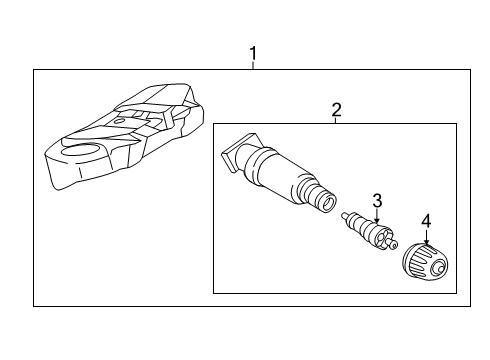 2022 BMW 750i xDrive Tire Pressure Monitoring Diagram