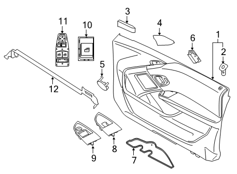 2021 BMW i3s Front Door Diagram 2