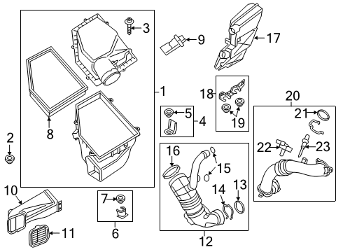 2023 BMW 840i xDrive Air Intake Diagram