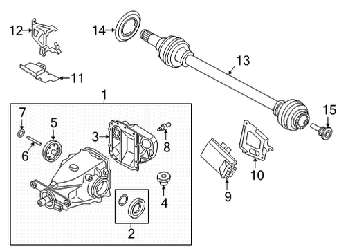 2023 BMW M440i Axle & Differential - Rear Diagram