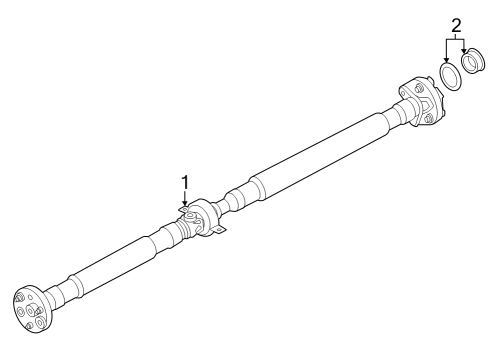 2023 BMW 430i xDrive Gran Coupe Drive Shaft - Rear Diagram