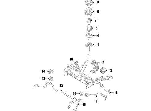 2023 BMW M2 GUIDE SUPPORT Diagram for 31305A3C0D9