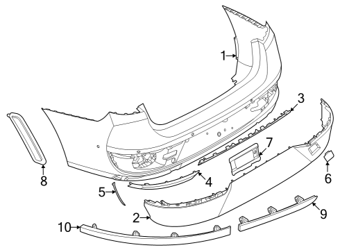 2023 BMW i7 REAR REFLECTOR REAR LEFT Diagram for 63149878997