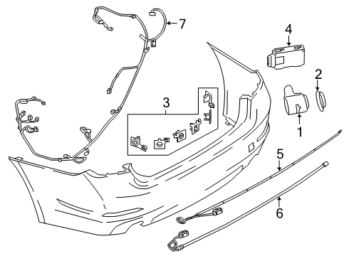 2024 BMW M8 Bumper & Components - Rear Diagram 3