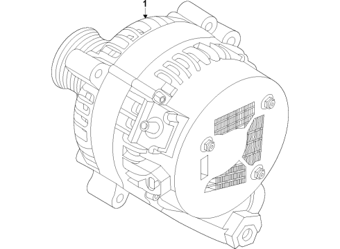 2021 BMW X1 Alternator Diagram 1