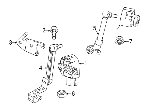 2023 BMW X3 M Auto Leveling Components Diagram