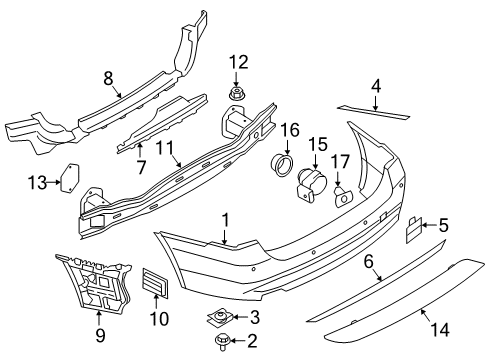 2019 BMW 330i xDrive KAFAS CAMERA Diagram for 66515A3C114