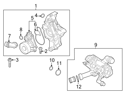 2023 BMW M240i Water Pump Diagram