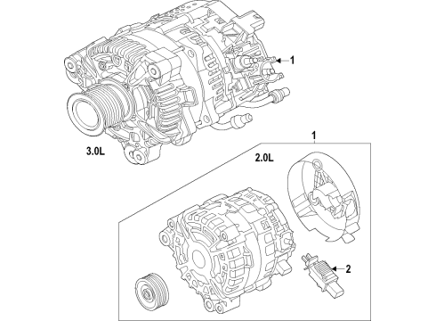 2021 BMW M4 Alternator Diagram 1