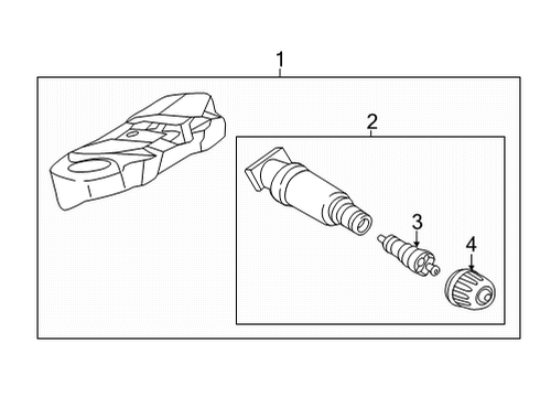 2024 BMW M850i xDrive Gran Coupe Tire Pressure Monitoring Diagram