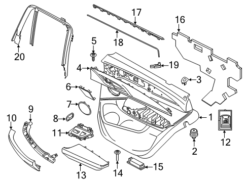 2023 BMW X3 M Front Door Diagram 4