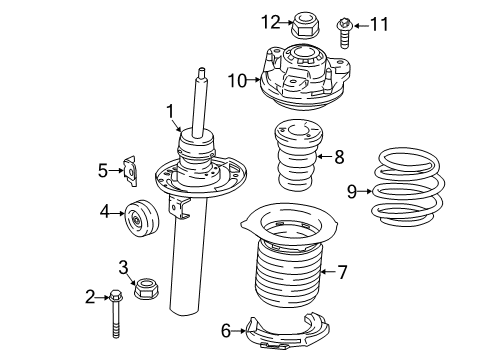 Front Coil Spring Diagram for 31336884938