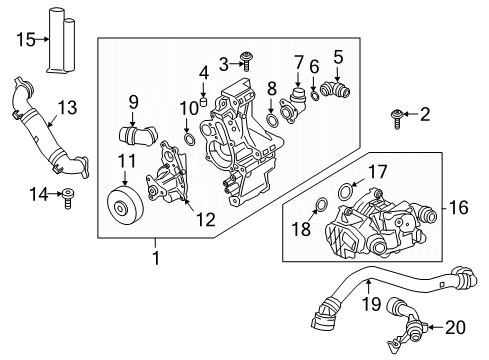 2020 BMW Z4 NECK Diagram for 11515A1C362