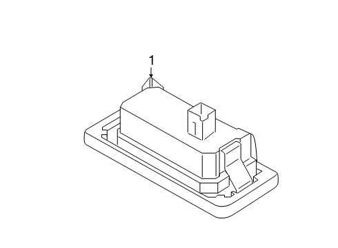 2021 BMW X4 License Lamps Diagram