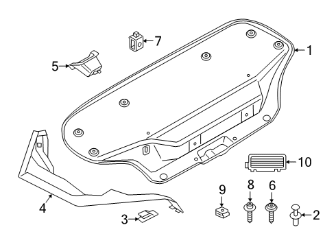 2022 BMW Z4 Interior Trim - Trunk Diagram