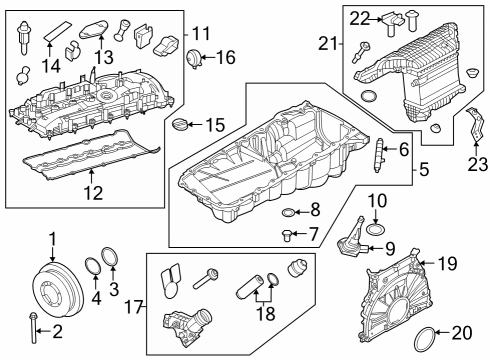 2022 BMW M3 Engine Parts Diagram