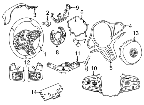 2023 BMW 228i Gran Coupe CABLE DUCT Diagram for 32308084805