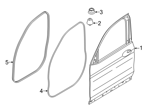 2023 BMW X3 M Door & Components Diagram 1