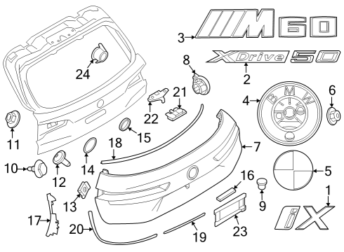 2023 BMW iX LABEL Diagram for 51145A060A4