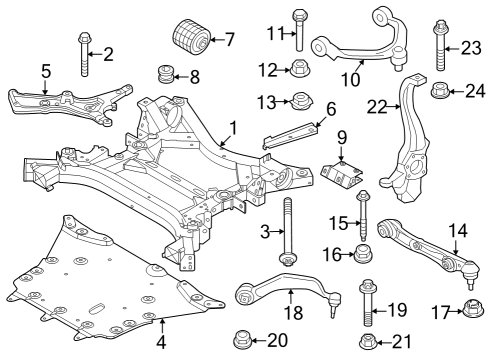 2023 BMW i7 BEARING Diagram for 22119485622