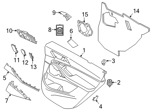 2021 BMW X7 Rear Door Diagram 5