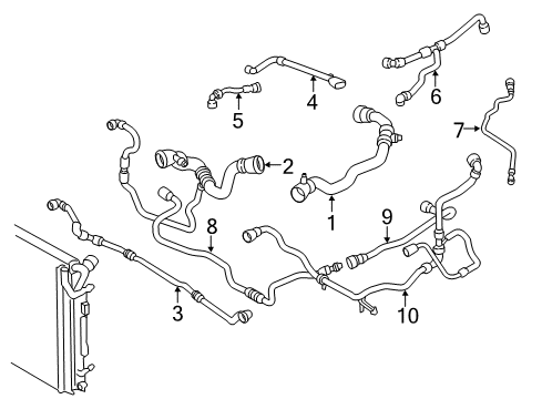 2021 BMW M240i Hoses & Pipes Diagram