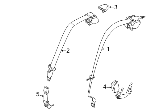 2021 BMW M5 Seat Belt Diagram 2