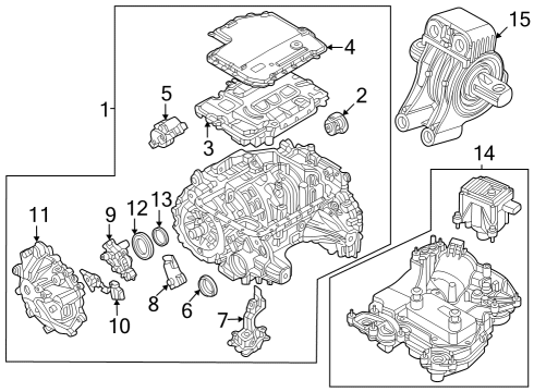 2023 BMW i4 Traction Motor Components Diagram 2