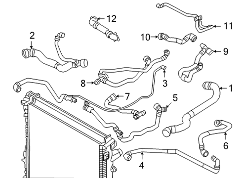 2022 BMW X5 M LINE ENGINE EXPANSION TANK Diagram for 17129894785