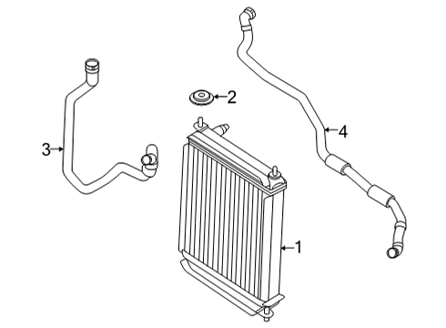 2021 BMW X5 M Radiator & Components Diagram 7