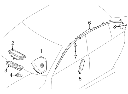 2023 BMW i7 FRONT PASSENGER AIRBAG Diagram for 72126943916