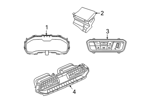 2022 BMW X6 Cluster & Switches Diagram