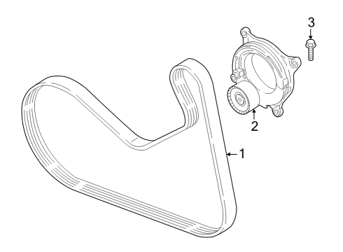 2023 BMW 430i Gran Coupe Belts & Pulleys Diagram