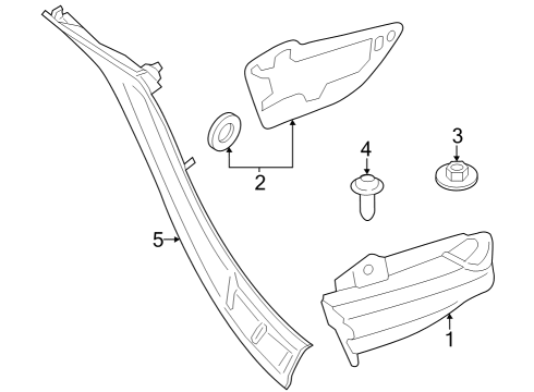 2024 BMW i7 TAIL LIGHT TAILGATE LEFT Diagram for 63215A3CD35