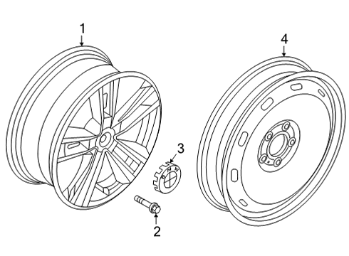 2023 BMW 228i Gran Coupe Wheels Diagram 1