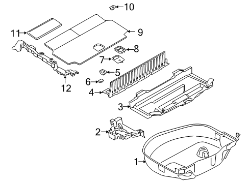 2021 BMW X7 Interior Trim - Rear Body Diagram 1