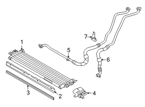 2022 BMW M4 ENGINE OIL COOLER Diagram for 17118095293