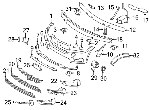 2017 BMW X5 REVERSING CAMERA Diagram for 66535A4AEB2