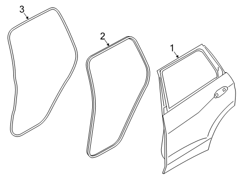 2022 BMW X5 Door & Components Diagram 2