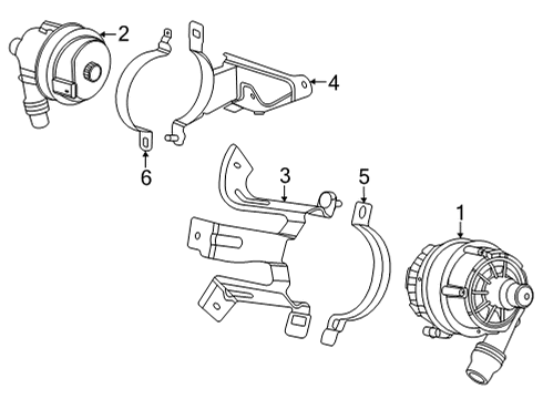 2023 BMW M440i Water Pump Diagram 1