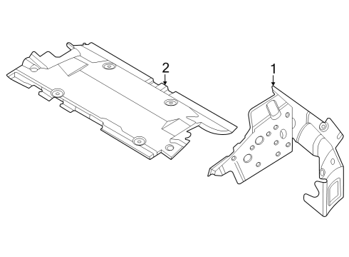 2024 BMW iX Heat & Sound Insulators - Rear Body & Floor Diagram